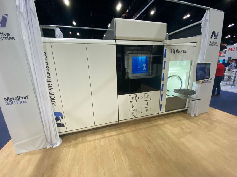 MetalFab 300 Flex 3D printer at RAPID + TCT 2024 event. Photo by 3D Printing Industry.