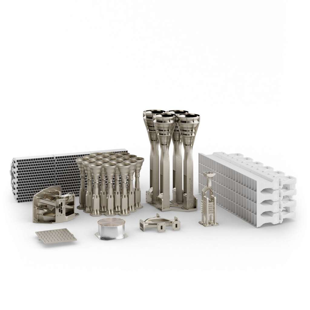 SWISSto12 has delivered a ‘large batch’ of 3D printed waveguide signal interconnects for use in the Eutelsat KONNECT VHTS program. Image via SWISSto12.