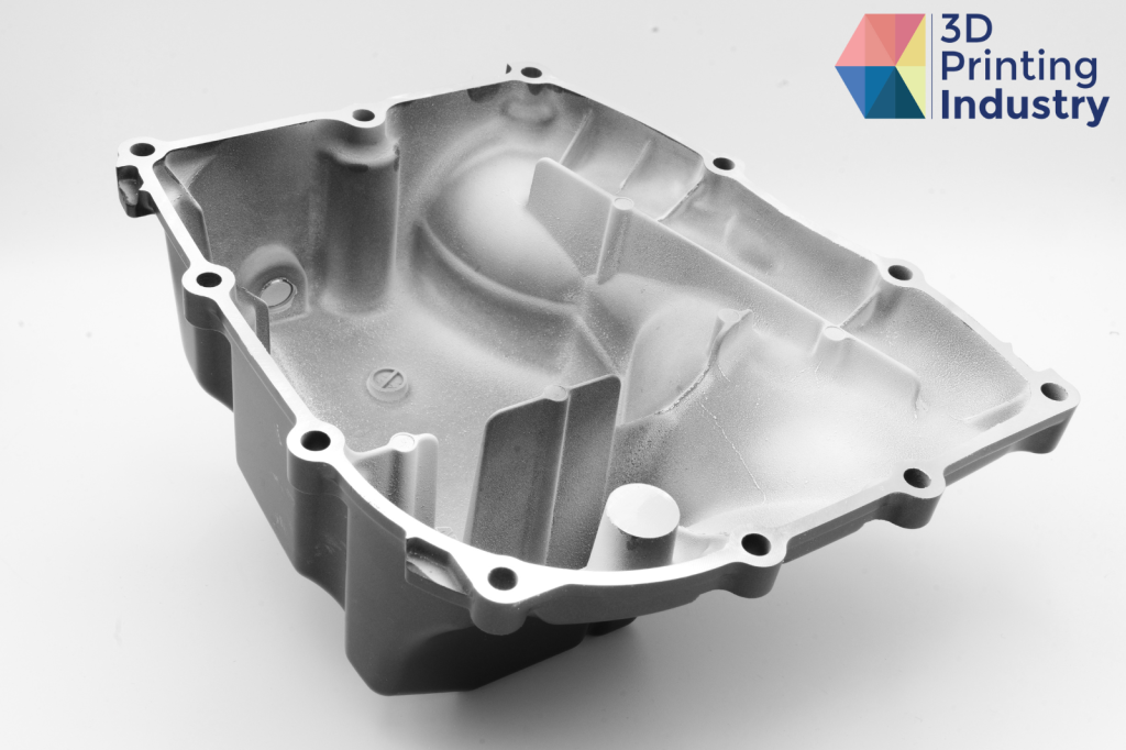 Engine oil sump cover. Photo and image by 3D Printing Industry.