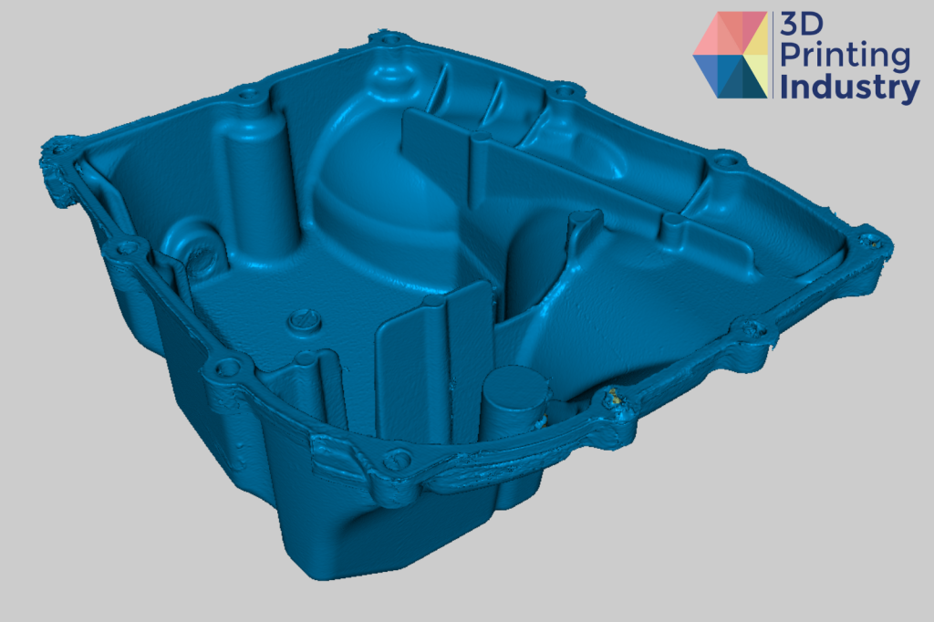 Engine oil sump cover. Photo and image by 3D Printing Industry.