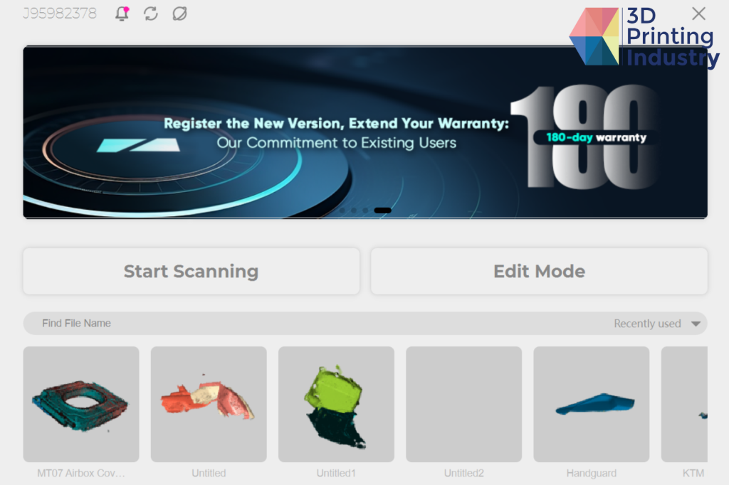 JMSdusio interface. Images by 3D Printing Industry.