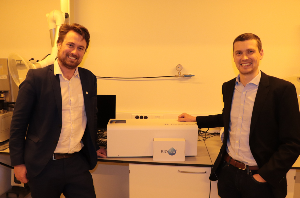 BIO INX and Readily3D's company representative. Photo via BIO INX.